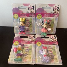 Disney Junior Minnie Mouse Set Of 4 Figures Each with Bonus Card - £9.58 GBP