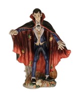 Fitz and Floyd Halloween Harvest Dracula Figurine 16&quot; Hand Painted Earth... - €257,73 EUR