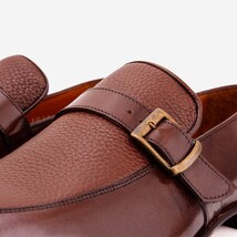 The Marquez Tan Baby Buffalo & Deer Leather Loafer Men Shoe image 3