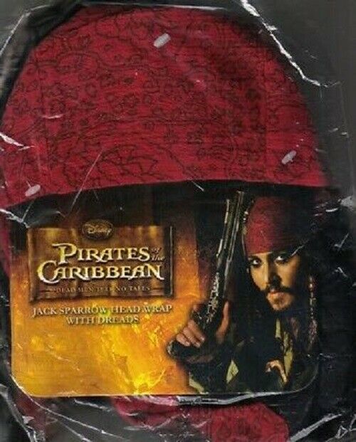 PIRATES OF THE CARIBBEAN JACK SPARROW HEAD WRAP WITH DRADS FOR ADULTS AND KIDS+ Item image 2