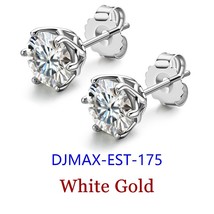 Korean Fashion D Color Moissanite Stud Earrings For Women Luxury Jewelry, Origin - £51.35 GBP