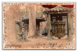 Revolving Lantern Iyeyasu Temple Nikko Japan 1905 UDB Postcard W8 - £4.70 GBP