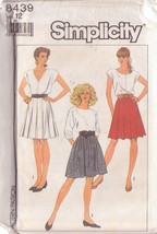 SIMPLICITY PATTERN 8439 SZ 12 MISSES’ SKIRTS IN 3 VARIATIONS UNCUT - £2.37 GBP