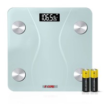 5Core Digital Bathroom Scale for Body Weight Fat Backlit LCD Display 400... - £11.79 GBP