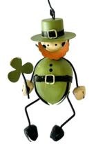 Irish Leprechaun Ornament Made of Jingle Bells Shamrock St Patrick&#39;s Day... - $19.34