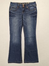 Refuge Womens Jeans Pop Starlet Flare Size 6R Cotton Blend Blue - $24.68