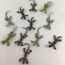 Lizard Lot Reptile 4&quot; Figures Toppers PVC Gecko Realistic Lifelike Creat... - $29.65