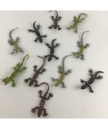 Lizard Lot Reptile 4&quot; Figures Toppers PVC Gecko Realistic Lifelike Creat... - £23.33 GBP