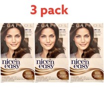 3 Pack Clairol Nice n Easy 5N 118A Natural Medium Neutral Brown Hair Col... - $59.39