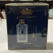 K Dolce & Gabbana 2PCs Men Set, 3.3 Oz + 2.6 Oz Deodorant Stick - $74.98