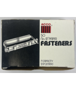 Pack of 50 ACCO No. 12 Paper Fasteners 1&quot; Capacity 2 3/4&quot;  Centers Stock... - $9.40