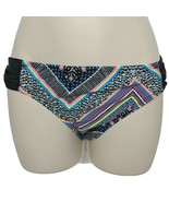 NWT Bikini Nation Shirred Hipster Bikini Swimsuit Bottom Med Geometric - $19.80