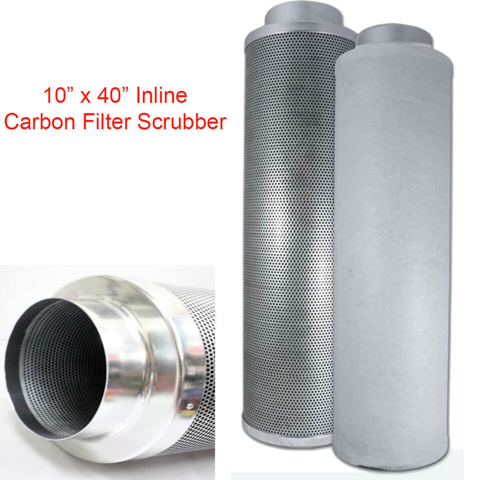 10&quot; x 40&quot; 1150CFM Hydro Air Carbon Filter Odor Control Scrubber Inline E... - $205.69
