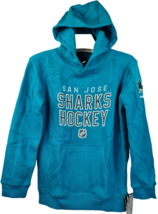 Reebok Jeunesse San Jose Sharks Couture &#39;em Dessus Pull Capuche Bleu - M 10/12 - £22.19 GBP