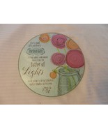 Round Glass Plate Trivet James 1:17 Bible Quote Father of Lights 8&quot; Diam... - $35.00