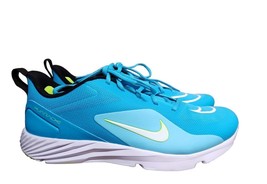 Nike Alpha Huarache 8 Pro CZ6559-400 Mens Size 12 Cyan Turf Lacrosse Shoes - £54.48 GBP