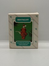 Hallmark 1986 Keepsake Orange Heathcliff Cat List To Santa Christmas Ornament - £11.15 GBP
