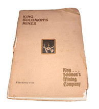 King Solomons Mines Mining Co General Offices Lima Ohio Prospectus Booklet 1898? - £623.05 GBP