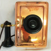 Western Electric Copper Plated Wall Phone Operational - £275.97 GBP