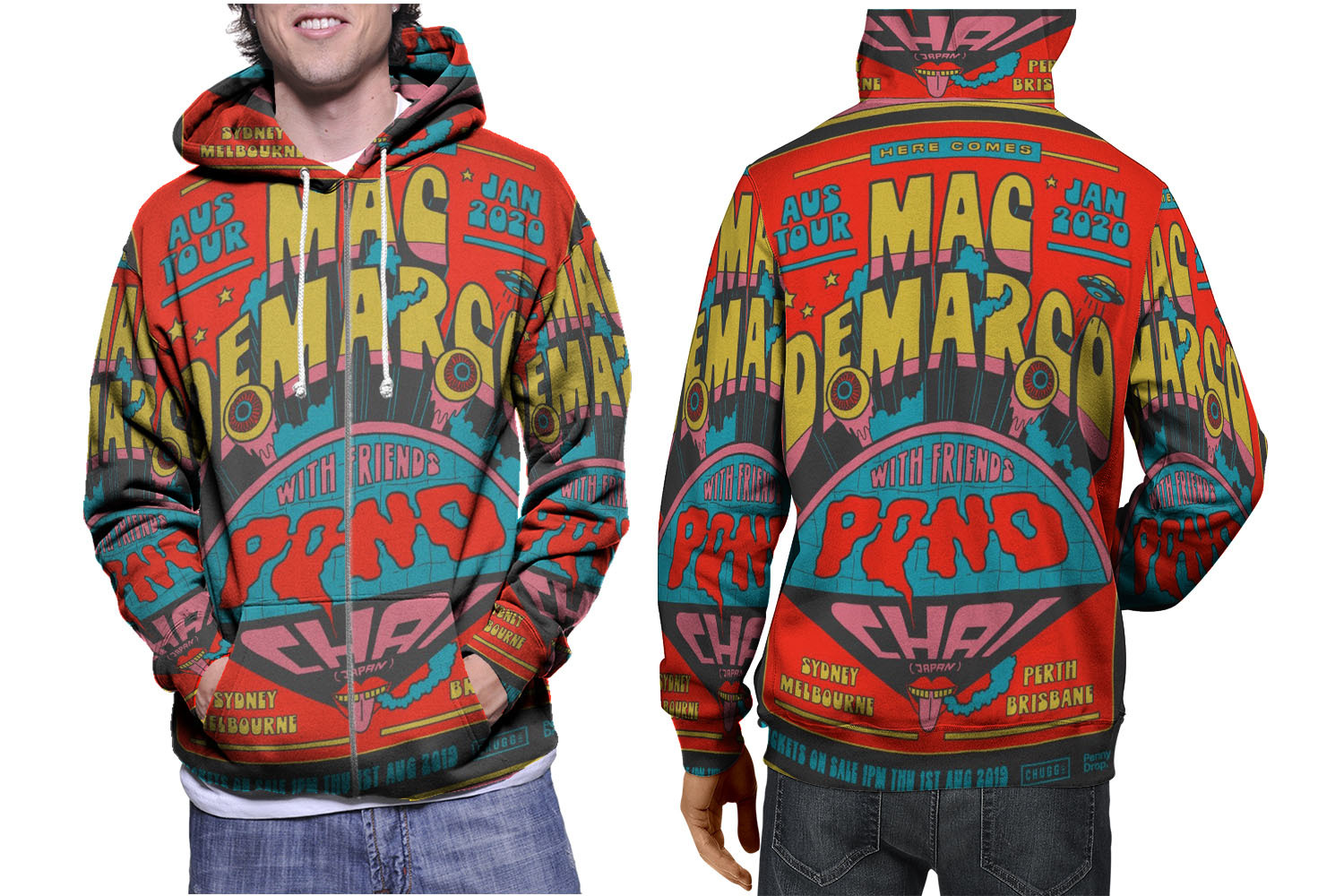 Mac Demarco Tour   Vibrant Fullprint Hoodies Unleash Your Style - $37.99+