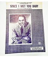 Since I Met You Baby Oliver Joe Hunter Sheet Music 1956 - £10.20 GBP