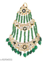 Indian Joharibazar Gold Plated Kundan Hedrabadi jhumar Islamic Pasa Jewe... - €27,84 EUR