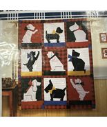 The Arch Home Collection Merry Mutts Throw Blanket/Wall Hanging Quilt Do... - $49.22