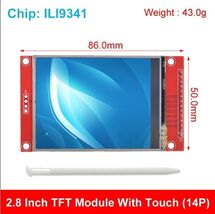 2.8-inch SPI LCD Display Module 240x320 TFT Screen ILI9341 Driver Panel - $18.41