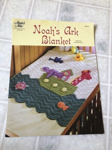 Annie's Attic Crochet Noah's Ark Blanket by Michele Wilcox Leaflet Chart 885054 - £10.98 GBP