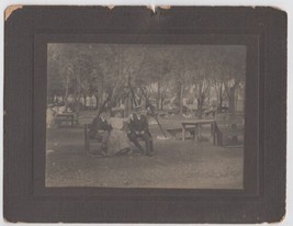 Vintage Photo Park Bench Picnic Table - £3.14 GBP