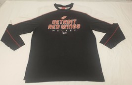 Detroit Redwings Shirt Reebok Face Off Collection Long Sleeve Mens Size XL NHL - $13.46