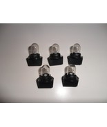 25 Pachislo Wedge Bulbs &amp; Bases - Most Common Black Wedge Bulbs - $15.00