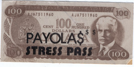 PAYOLAS  Backstage Pass Stress 1980&#39;s Fasson NM CANADIAN VANCOUVER ROCK ... - £23.52 GBP