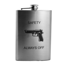 8oz Safety Always Off Flask L1 - $21.55