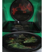 LACQUER JAPANESE TRAYS 3 PCS [170B] - $101.83 CAD