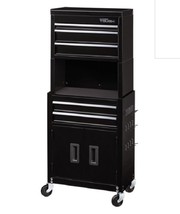 5-Drawer Rolling Tool Chest Cabinet Combo Riser Combo Tool Storage Box Organizer
