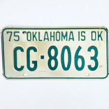 1975 United States Oklahoma Craig County Passenger License Plate CG-8063 - £14.77 GBP