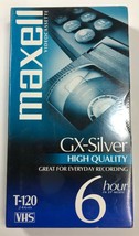 Maxwell Video Tape VHS Blank GX-Silver High Quality T-120 6 hour - £6.76 GBP