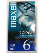 Maxwell Video Tape VHS Blank GX-Silver High Quality T-120 6 hour - £6.73 GBP