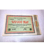 Germany 500000 Mark 1923 Condition Banknote Aachen banknote - £7.64 GBP