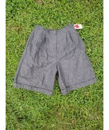 Vintage 80-90s  F.Shay of Boston grey wool hi waist Cullote shorts up to... - £28.01 GBP
