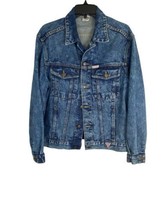 Guess Mens Jacket Size Medium Blue Denim Long Long Sleeve Button Pockets... - £63.62 GBP