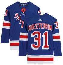 IGOR SHESTERKIN Autographed &quot;NHL Debut 1/7/20&quot; Rangers Authentic Jersey ... - £468.21 GBP