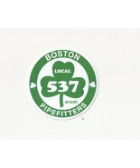 BOSTON LOCAL 537 PIPEFITTERS Green Irish Clover 2.5" Sticker - $4.00