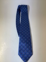 Brooks Brothers 346 Pure Silk Tie Woven in Italy Blue - £10.20 GBP