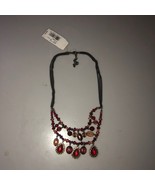NWT Vintage Napier Red Touch Necklace 16&quot; NEW - €8,53 EUR