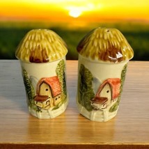 Marks &amp; Rosenfeld Ceramic Barn Farmhouse Salt and Pepper Shakers VTG Japan - $14.10