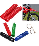 2x Front Suspension Strut Dust Sleeves Shock Black Shock Boot w/Clamp - $290.30 MXN