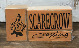 Scarecrow Crossing Decorative Blocks - £20.48 GBP