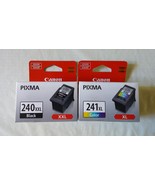 2 Genuine CANON Ink Cartridges / PG-240XXL Black & CL-241XL Color, New-in-Box - $71.95